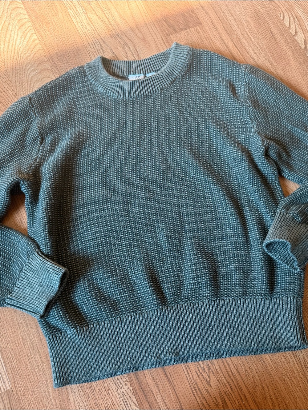 Gap Kids Crewneck Knit Sweater Green Large